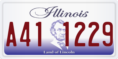 IL license plate A411229