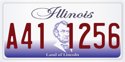 IL license plate A411256