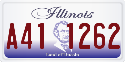 IL license plate A411262