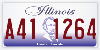 IL license plate A411264