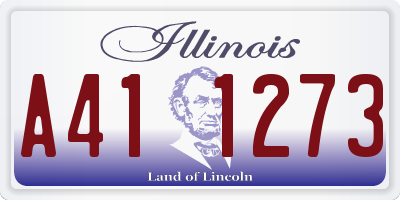 IL license plate A411273