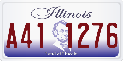 IL license plate A411276