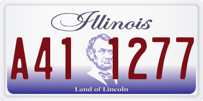 IL license plate A411277