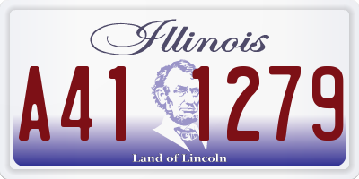 IL license plate A411279