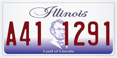 IL license plate A411291