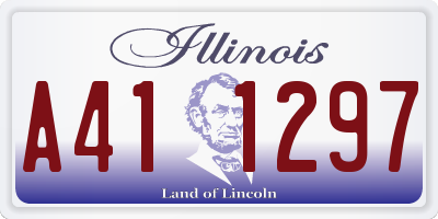 IL license plate A411297