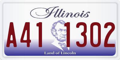 IL license plate A411302