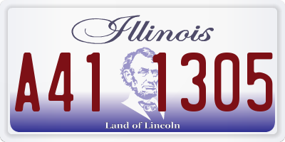 IL license plate A411305