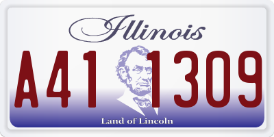 IL license plate A411309