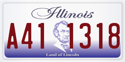 IL license plate A411318