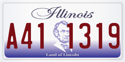 IL license plate A411319