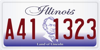 IL license plate A411323