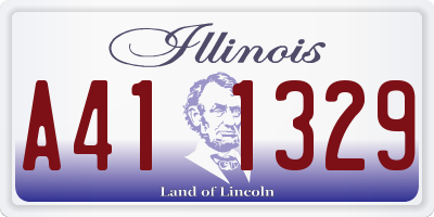 IL license plate A411329