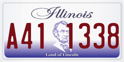 IL license plate A411338