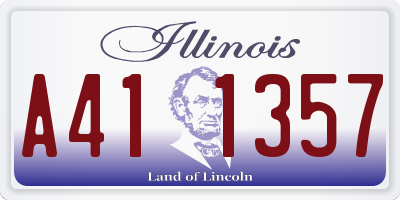 IL license plate A411357