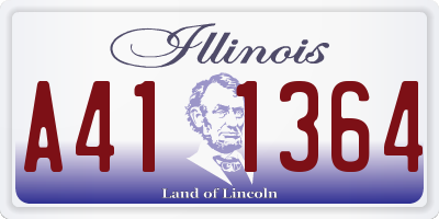 IL license plate A411364