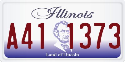 IL license plate A411373