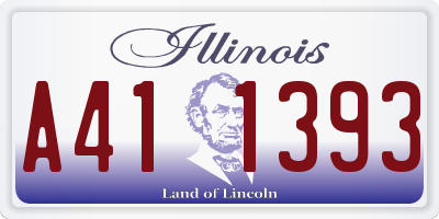 IL license plate A411393