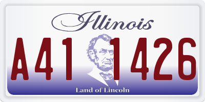 IL license plate A411426