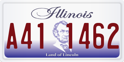 IL license plate A411462