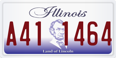 IL license plate A411464
