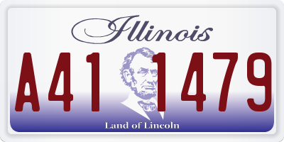 IL license plate A411479