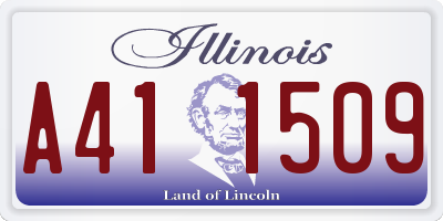IL license plate A411509
