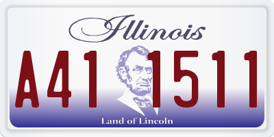 IL license plate A411511
