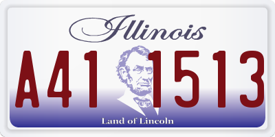 IL license plate A411513