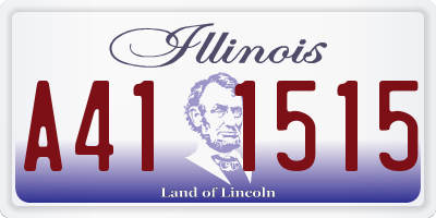 IL license plate A411515