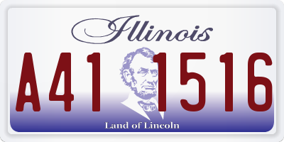 IL license plate A411516