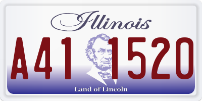 IL license plate A411520