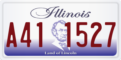 IL license plate A411527