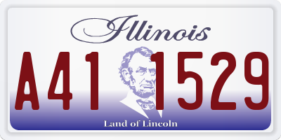 IL license plate A411529