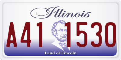IL license plate A411530