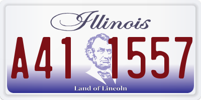 IL license plate A411557