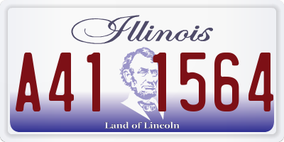 IL license plate A411564