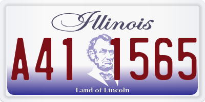 IL license plate A411565