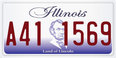 IL license plate A411569