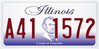 IL license plate A411572