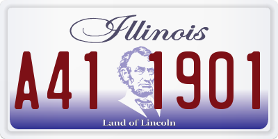 IL license plate A411901