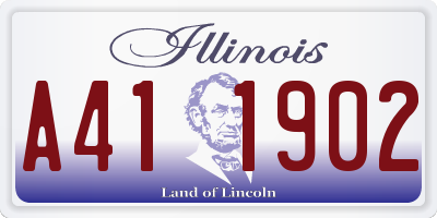 IL license plate A411902