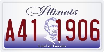 IL license plate A411906