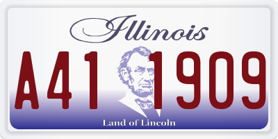 IL license plate A411909