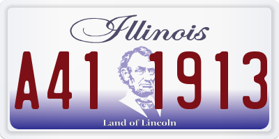 IL license plate A411913