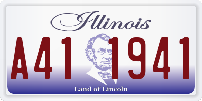 IL license plate A411941
