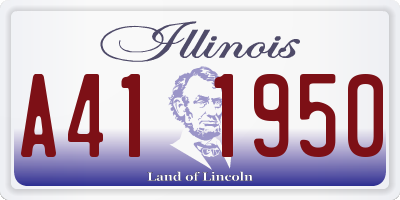 IL license plate A411950