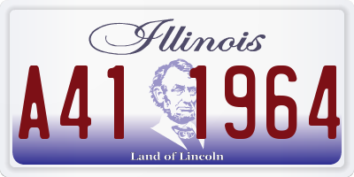 IL license plate A411964