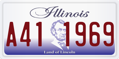 IL license plate A411969