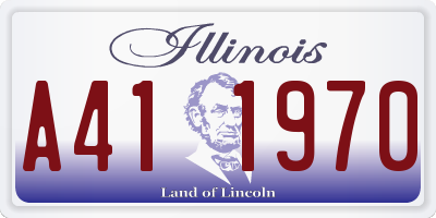 IL license plate A411970
